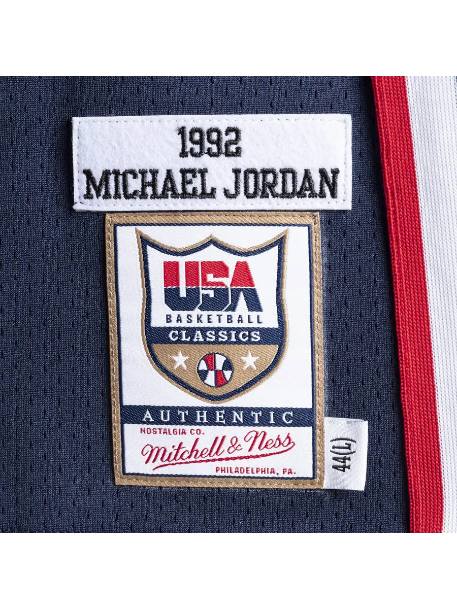 Джерси Mitchell & Ness Team USA 1992 Jerseys 'Michael Jordan 9' — изображение 3 из 3, темно-синий