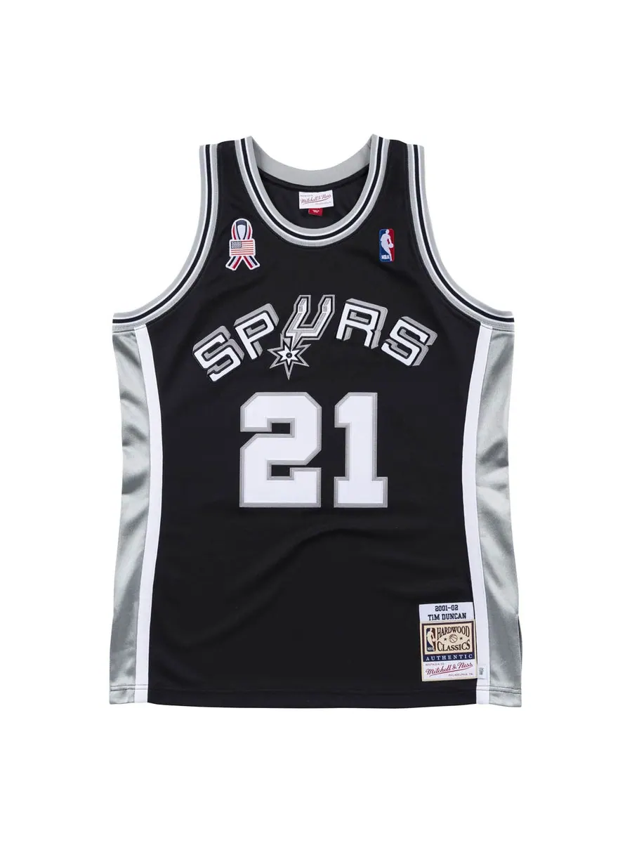 Джерси Mitchell & Ness x NBA San Antonio Spurs 2001-02 Jerseys 'Tim Duncan 21' — изображение 1 из 3, черный