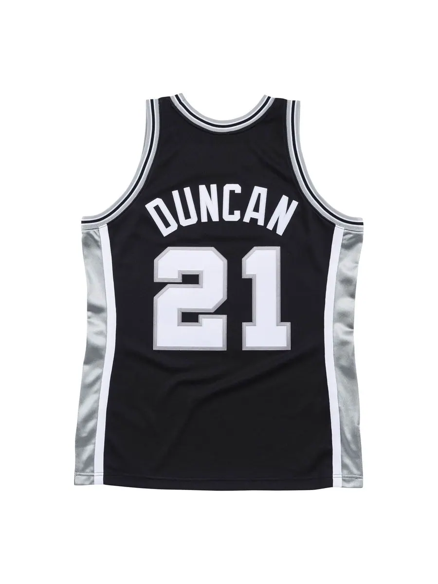 Джерси Mitchell & Ness x NBA San Antonio Spurs 2001-02 Jerseys 'Tim Duncan 21' — изображение 2 из 3, черный