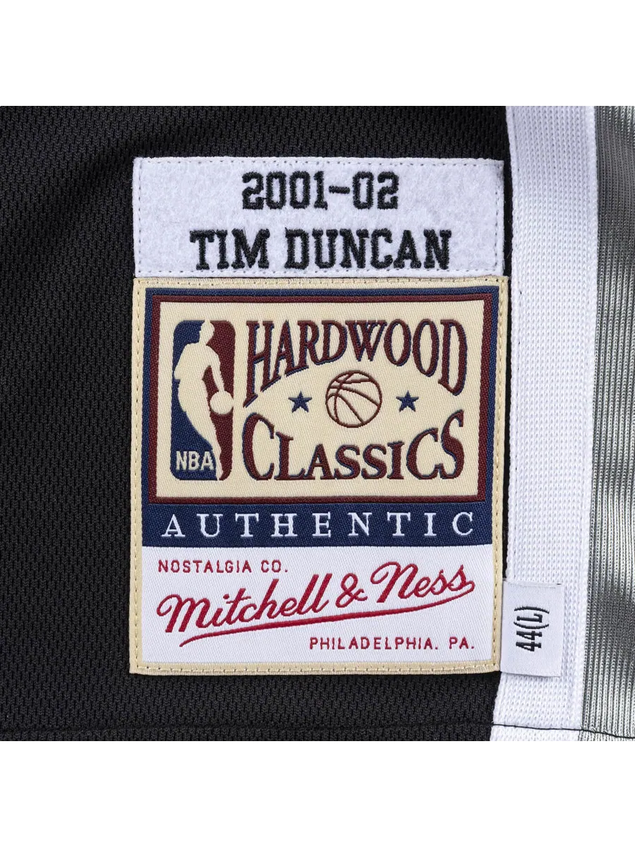 Джерси Mitchell & Ness x NBA San Antonio Spurs 2001-02 Jerseys 'Tim Duncan 21' — изображение 3 из 3, черный