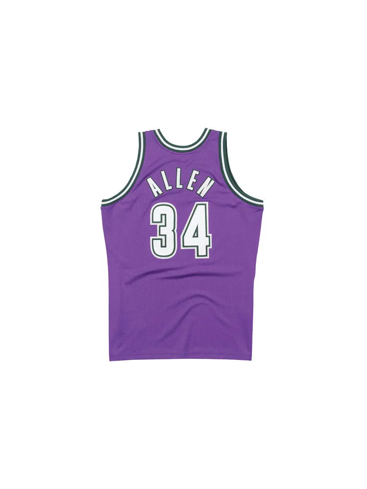 Баскетбольное джерси Mitchell & Ness NBA Authentic Jersey 'Milwaukee Bucks - Ray Allen 2000-01' — изображение 2 из 2, мульти