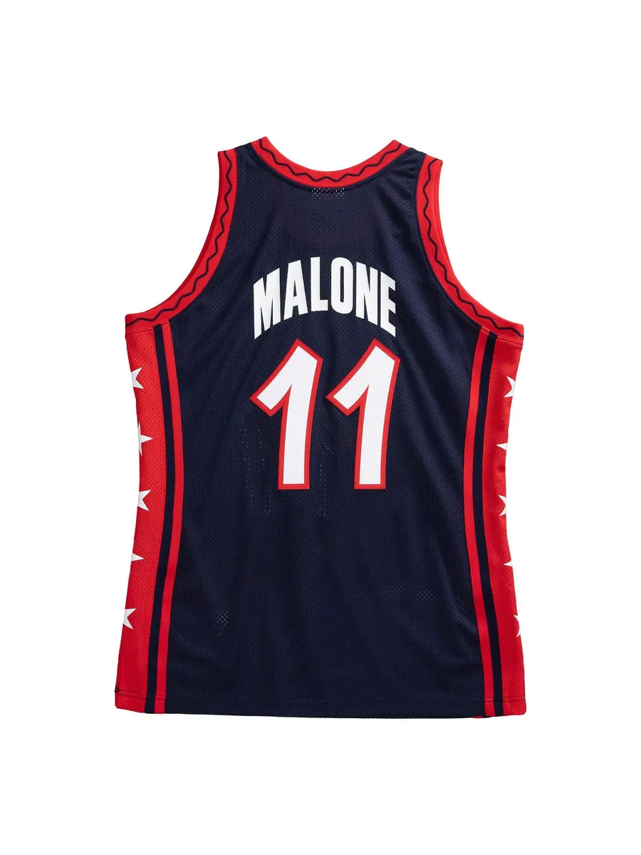 Джерси Mitchell & Ness Team USA 1996-97 Jerseys 'Karl Malone 11' — изображение 2 из 3, темно-синий