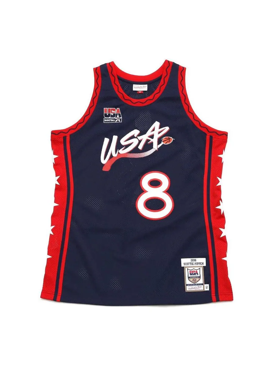 Джерси Mitchell & Ness Team USA 1996-97 Jerseys 'Scottie Pippen 8' — изображение 1 из 3, темно-синий