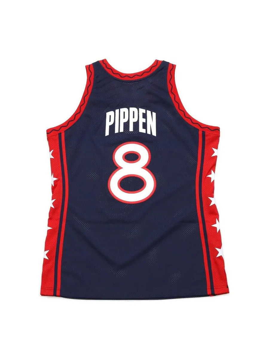 Джерси Mitchell & Ness Team USA 1996-97 Jerseys 'Scottie Pippen 8' — изображение 2 из 3, темно-синий