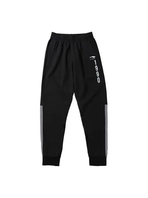 Штаны спортивный образ жизни джоггеры Li-Ning — изображение 1 из 2, черный/белый