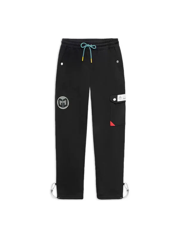 Штаны cj mccollum graphic прямые спортивные штаны Li-Ning — изображение 1 из 2, черный/мульти