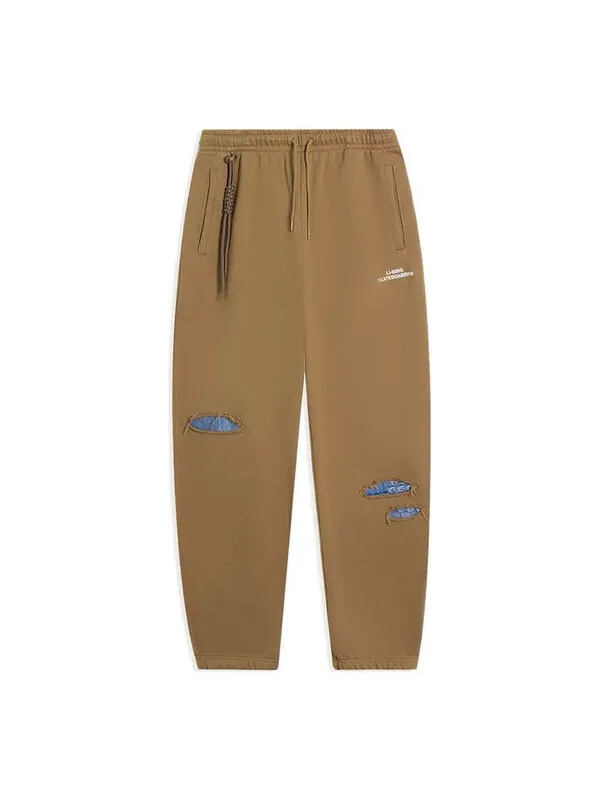 Штаны для скейтбординга с графикой Li-Ning — изображение 1 из 2, хаки
