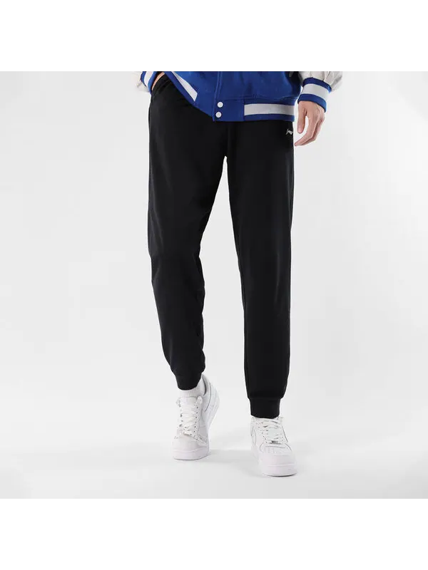 Штаны светоотражающие логотипы джоггеры брюки Li-Ning — изображение 4 из 4, черный