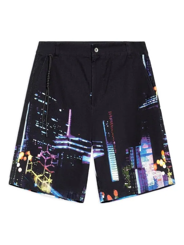 Шорты городские графические шорты Li-Ning — изображение 1 из 4, черный/мульти