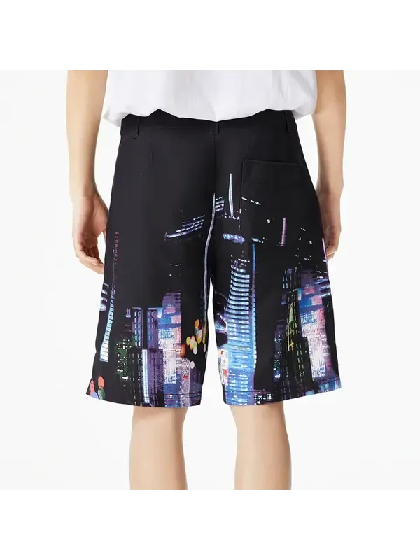 Шорты городские графические шорты Li-Ning — изображение 3 из 4, черный/мульти