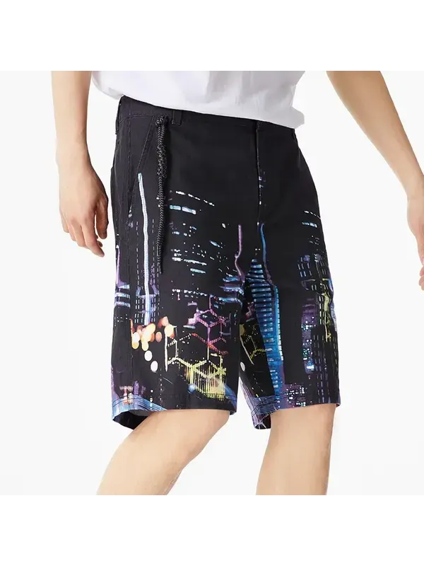 Шорты городские графические шорты Li-Ning — изображение 4 из 4, черный/мульти