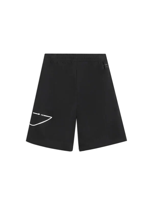 Шорты с графическим принтом, свободные шорты Li-Ning — изображение 2 из 2, черный/белый