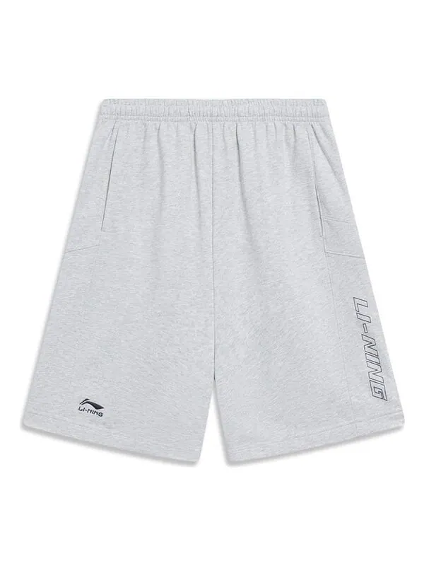 Шорты графические прямые шорты Li-Ning — изображение 1 из 2, серый/черный