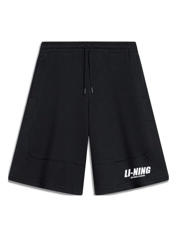 Шорты для скейтбординга с графическим принтом Li-Ning — изображение 1 из 2, черный/белый
