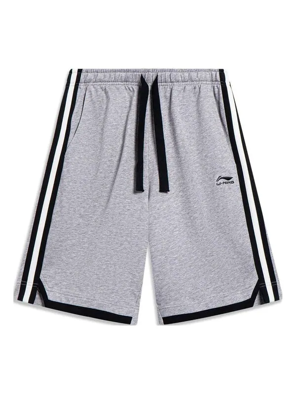 Шорты полосатые шорты с цветными блоками Li-Ning — изображение 1 из 2, серый/черный/белый