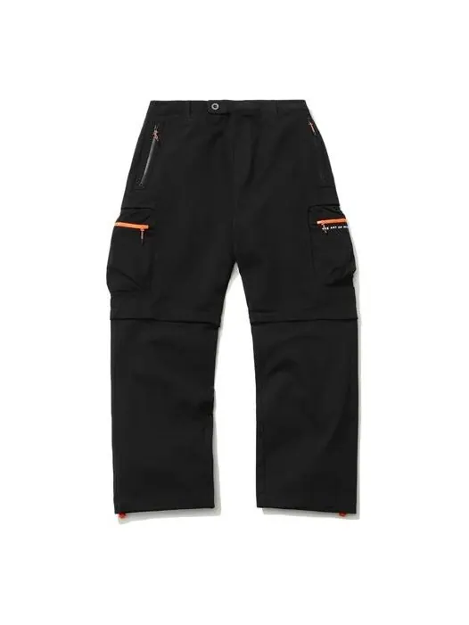 Брюки стиль жизни суперсухие прямые брюки Li-Ning — изображение 1 из 4, черный/оранжевый