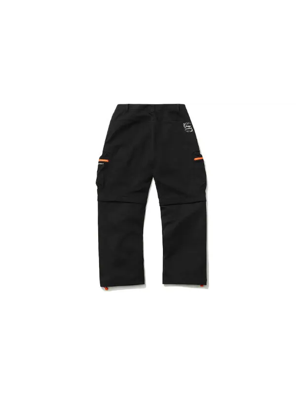 Брюки стиль жизни суперсухие прямые брюки Li-Ning — изображение 2 из 4, черный/оранжевый
