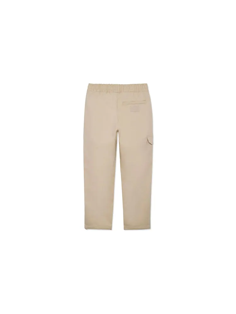 Спортивные брюки Li-Ning Wade x DFT Fleeced Straight Pants 'Khaki' — изображение 2 из 2, бежевый