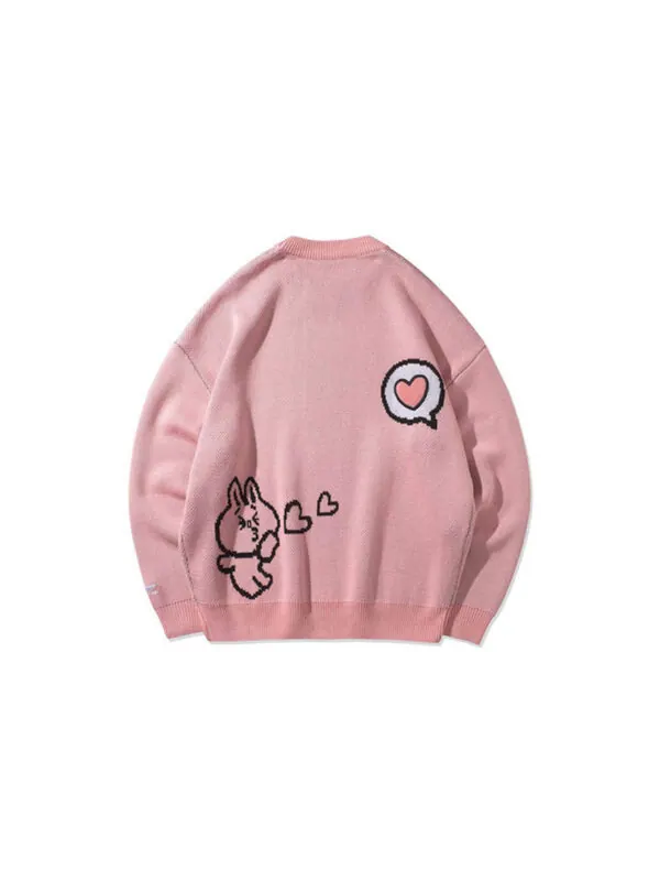 Свитер x line friends с графическим круглым вырезом Li-Ning — изображение 2 из 2, розовый/мульти