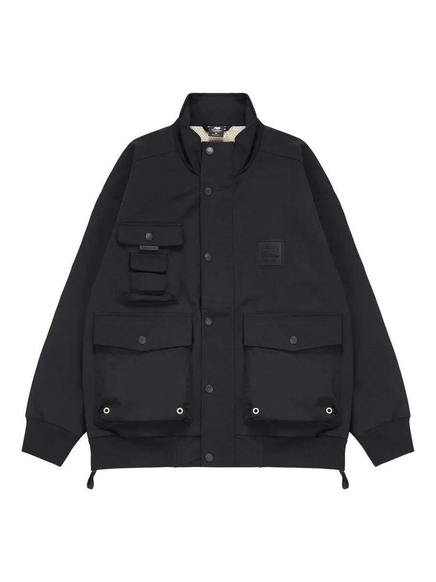 Куртка New Balance Multiple Pockets Cargo Windproof Sports Logo Jacket Black