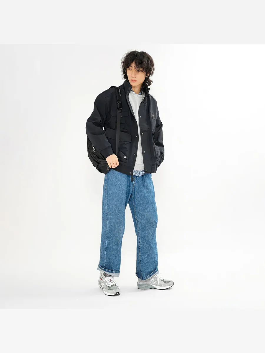 Куртка New Balance Multiple Pockets Cargo Windproof Sports Logo Jacket Black — изображение 3 из 5, черный