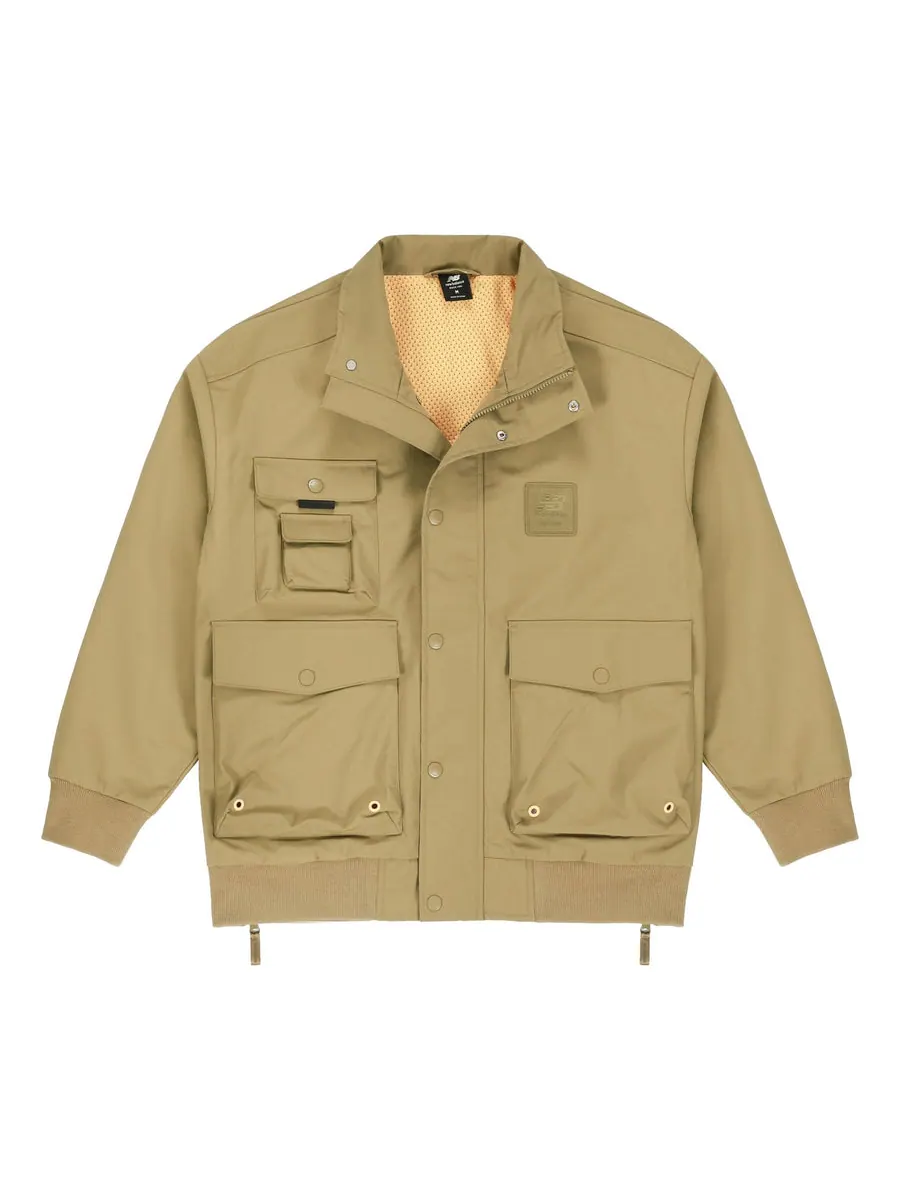 Куртка New Balance Multiple Pockets Cargo Windproof Sports Logo Jacket Dark Brown