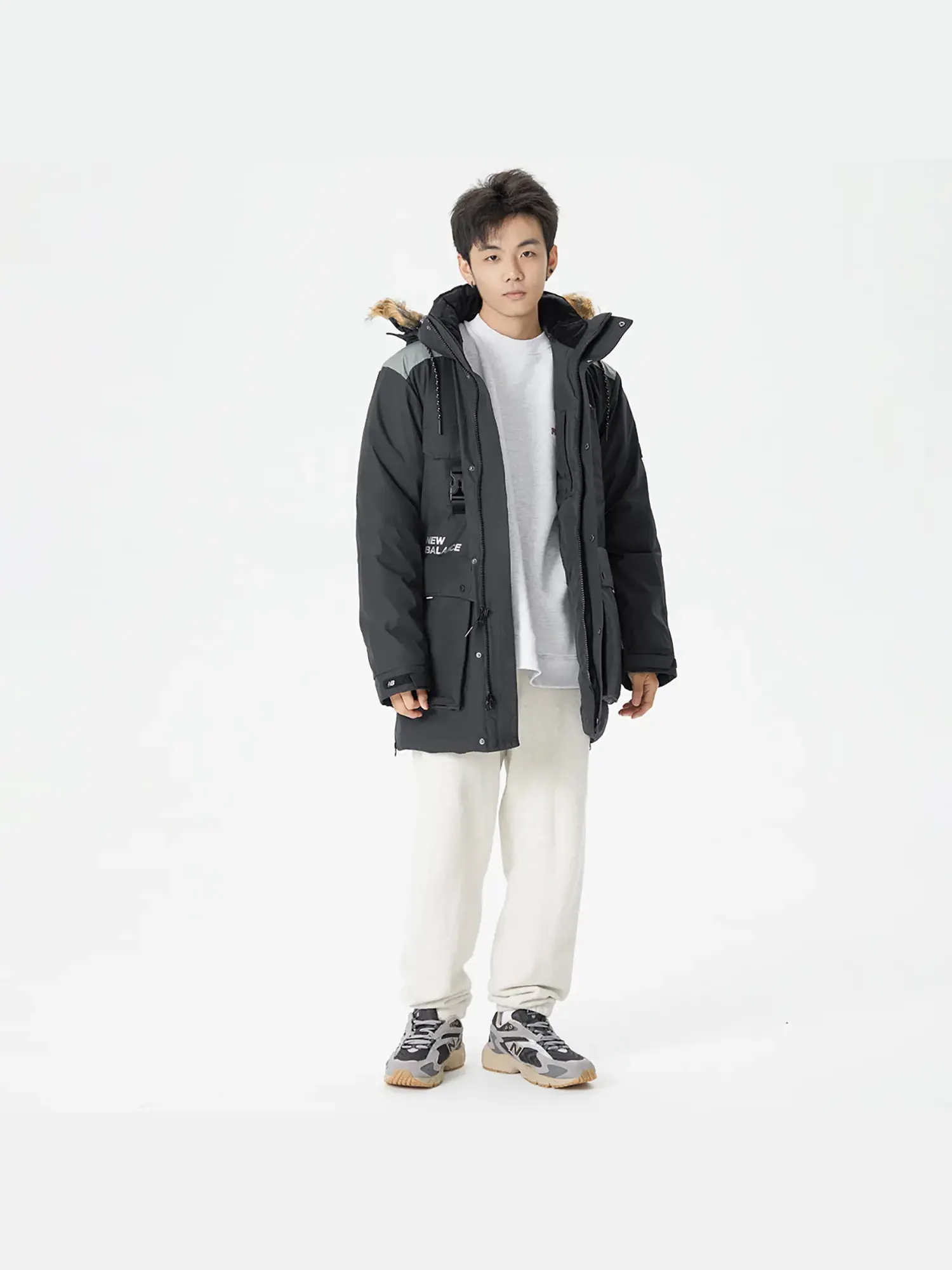 Куртка New Balance Logo Classic Down — изображение 3 из 7, черный