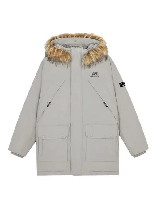 Куртка уличный стиль логотип пуховик New Balance