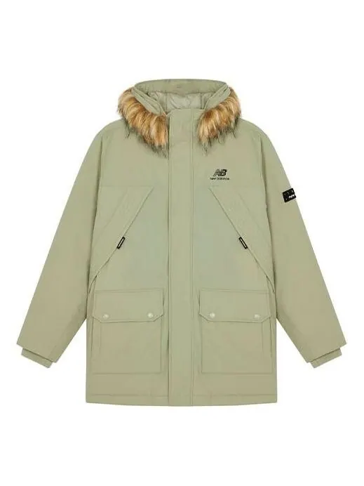 Куртка зимние длинные пуховики New Balance