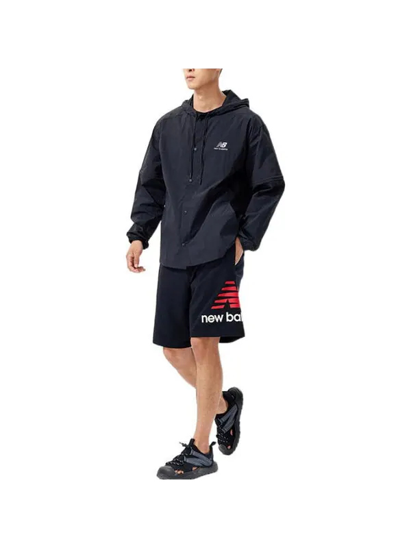 Куртка с логотипом и принтом повседневная куртка New Balance — изображение 4 из 4, черный