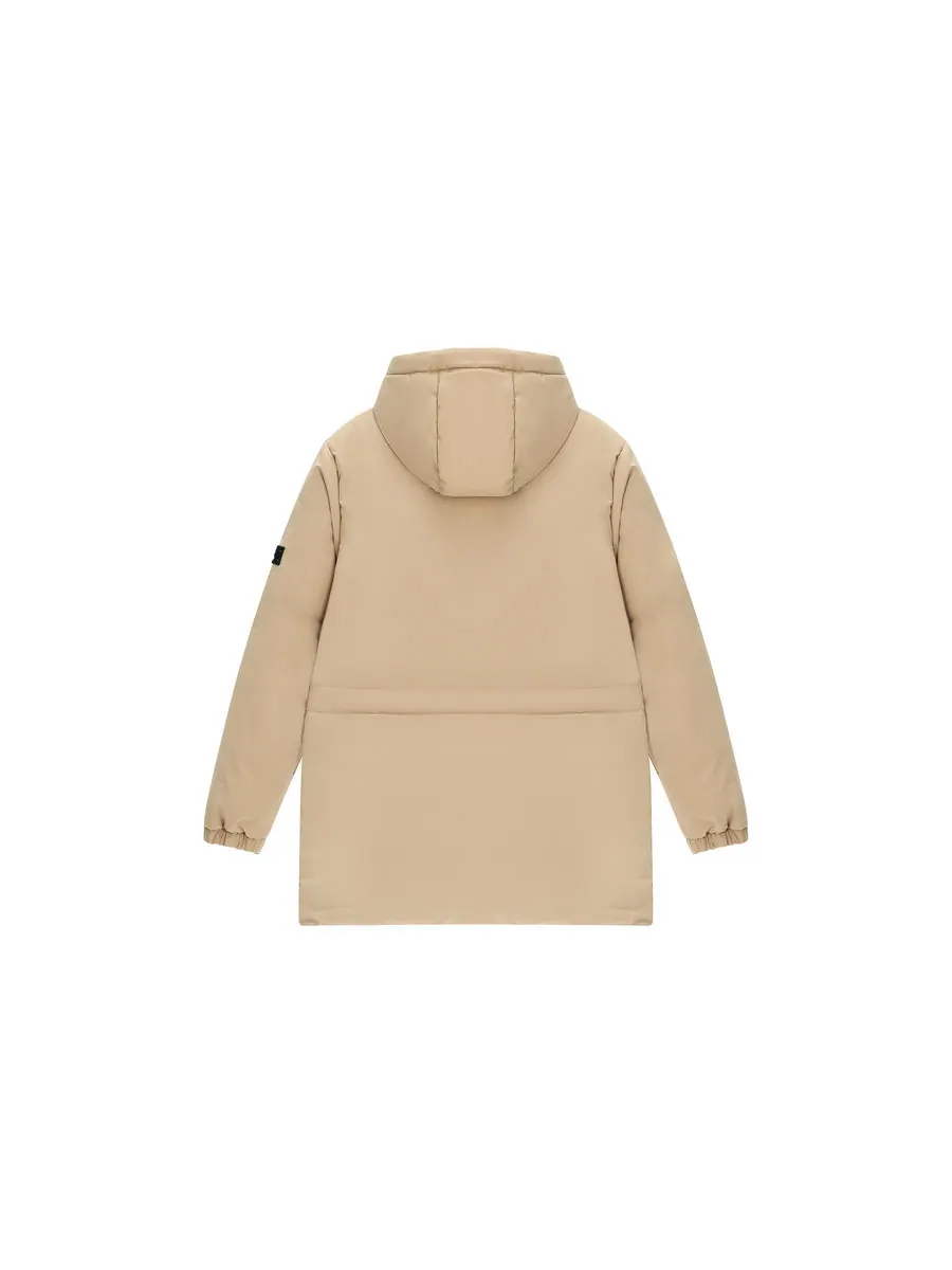 Куртка New Balance Windproof Down Jacket 'Khaki' — изображение 2 из 4, бежевый
