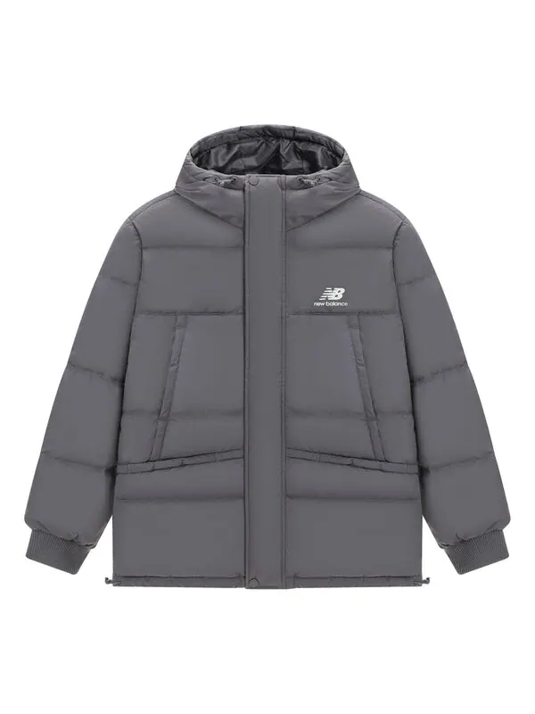 Куртка теплые пуховики New Balance — изображение 2 из 4, серый
