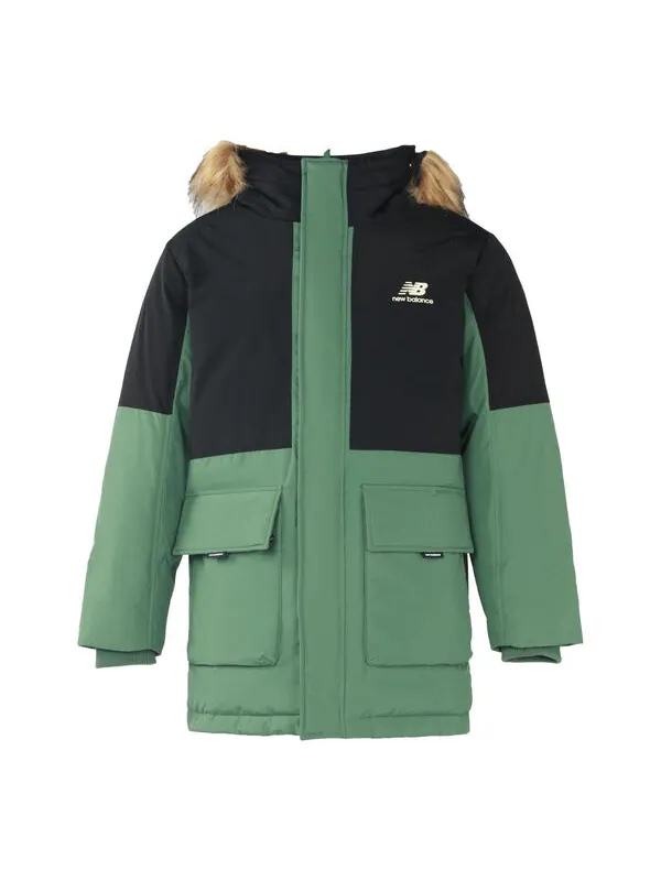 Куртка пуховик с цветными блоками New Balance