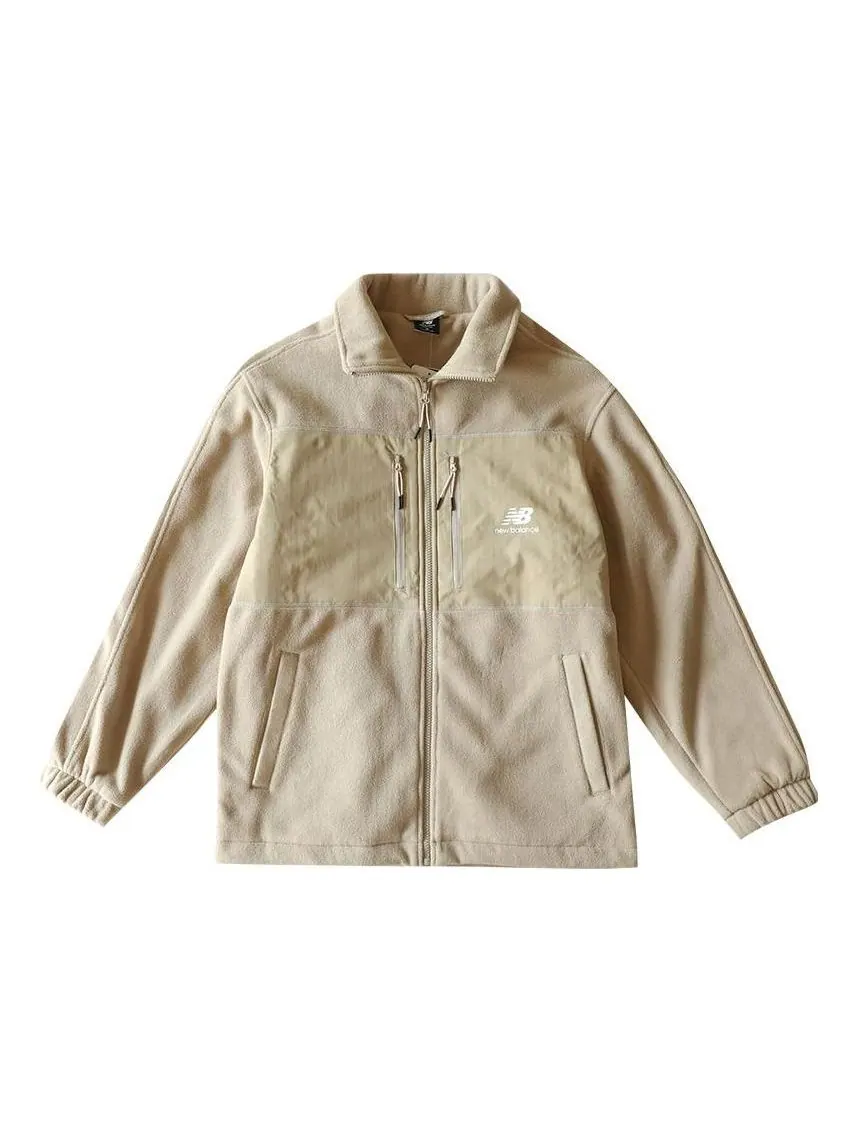 Куртка New Balance Classic Fleece Jacket 'Khaki' — изображение 1 из 1, бежевый