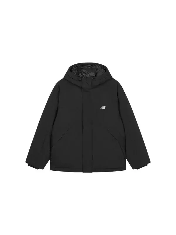 Куртка зимние ветрозащитные пуховики New Balance — изображение 2 из 3, черный