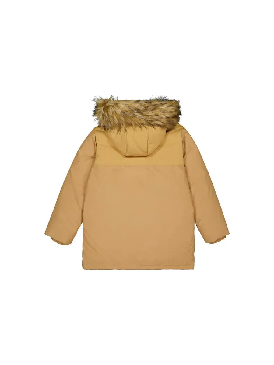Куртка New Balance Warm Long Parka Jacket 'Tan' — изображение 2 из 2, бежевый