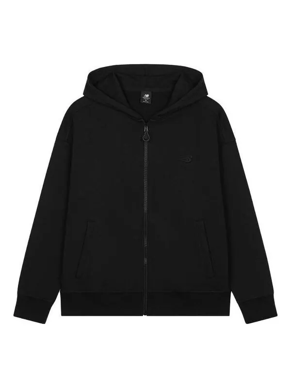 Куртка с капюшоном и застежкой-молнией New Balance — изображение 1 из 1, черный
