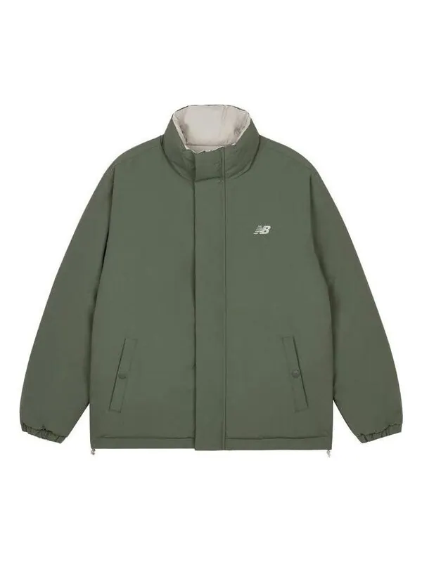 Куртка водонепроницаемые теплые Куртка New Balance — изображение 1 из 4, зеленый/серый