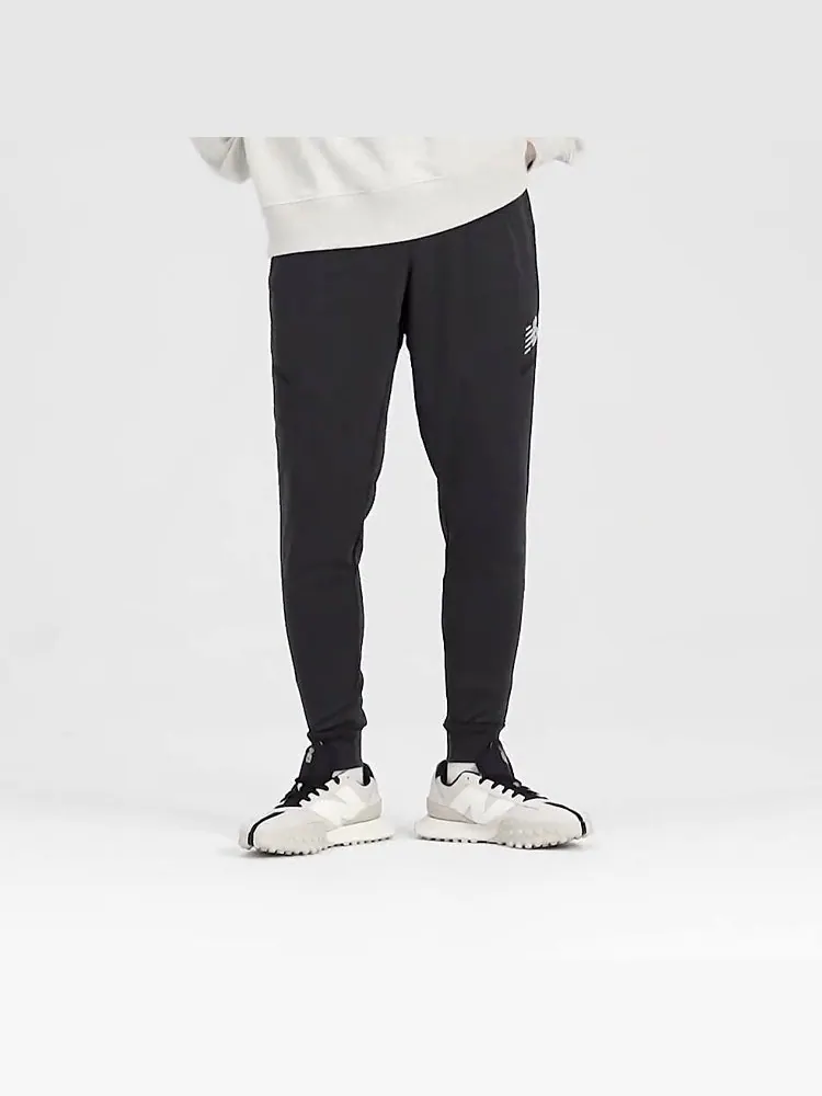 Спортивные брюки New Balance Logo Knit Pants 'Phantom' — изображение 3 из 4, черный