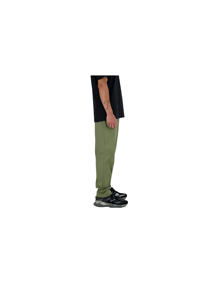 Спортивные брюки New Balance Icon Twill Tapered Pants 'Dark Olivine' — изображение 3 из 3, оливковый зеленый