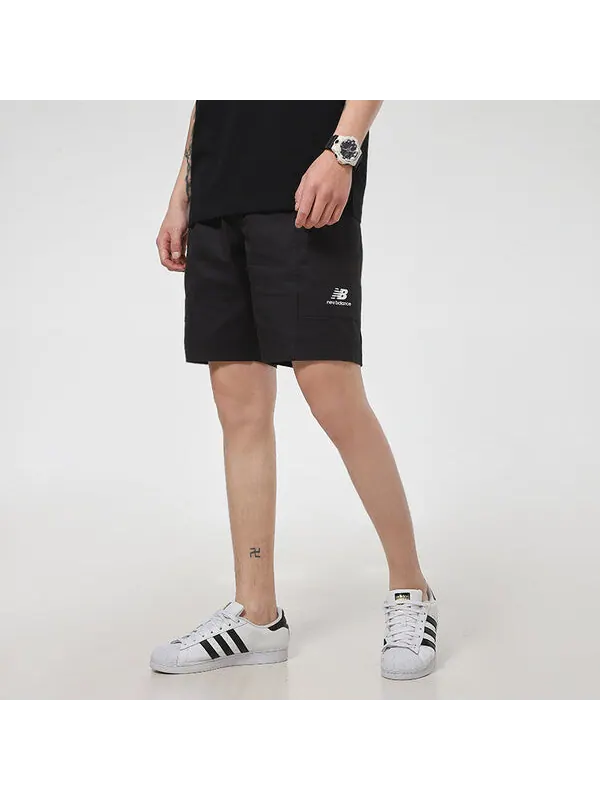Шорты с логотипом короткие New Balance — изображение 3 из 3, черный