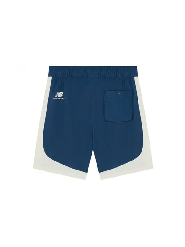 Шорты x anb classic color block shorts 'teal beige' New Balance — изображение 2 из 2, бежевый