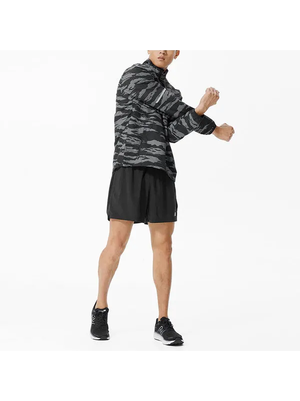 Шорты базовые 5 дюймов короткие New Balance — изображение 3 из 4, черный
