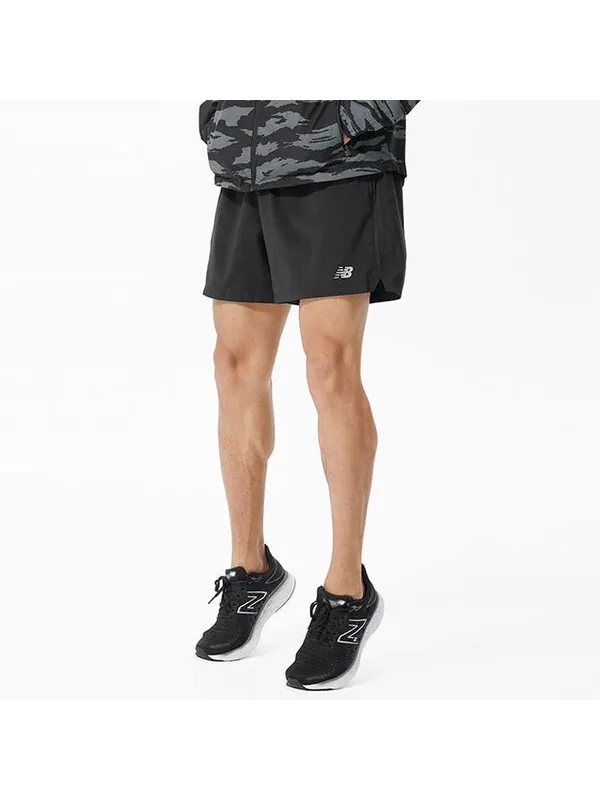 Шорты базовые 5 дюймов короткие New Balance — изображение 4 из 4, черный