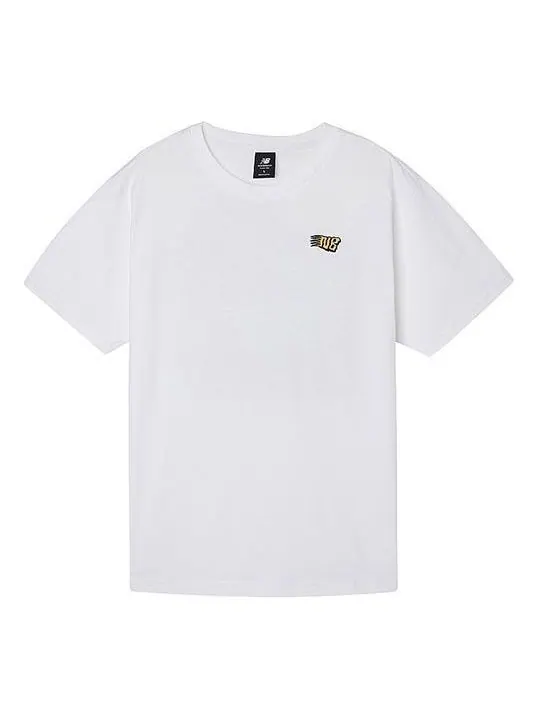 Футболка New Balance Graphic Print Tee 'White Multi' — изображение 1 из 3, белый