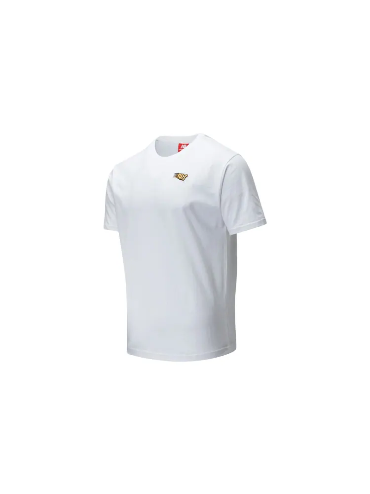 Футболка New Balance Graphic Print Tee 'White Multi' — изображение 3 из 3, белый