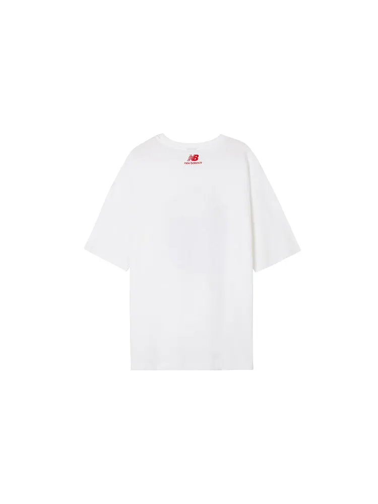 Футболка New Balance Unisex Personalized Text Print White — изображение 2 из 2, белый