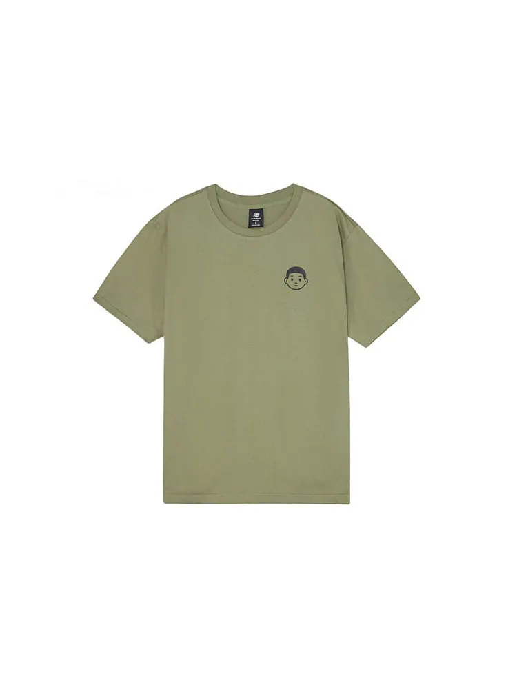 Футболка New Balance x Noritake Unisex Co-branded Nb Villain Pattern Army-Green — изображение 2 из 2, зеленый