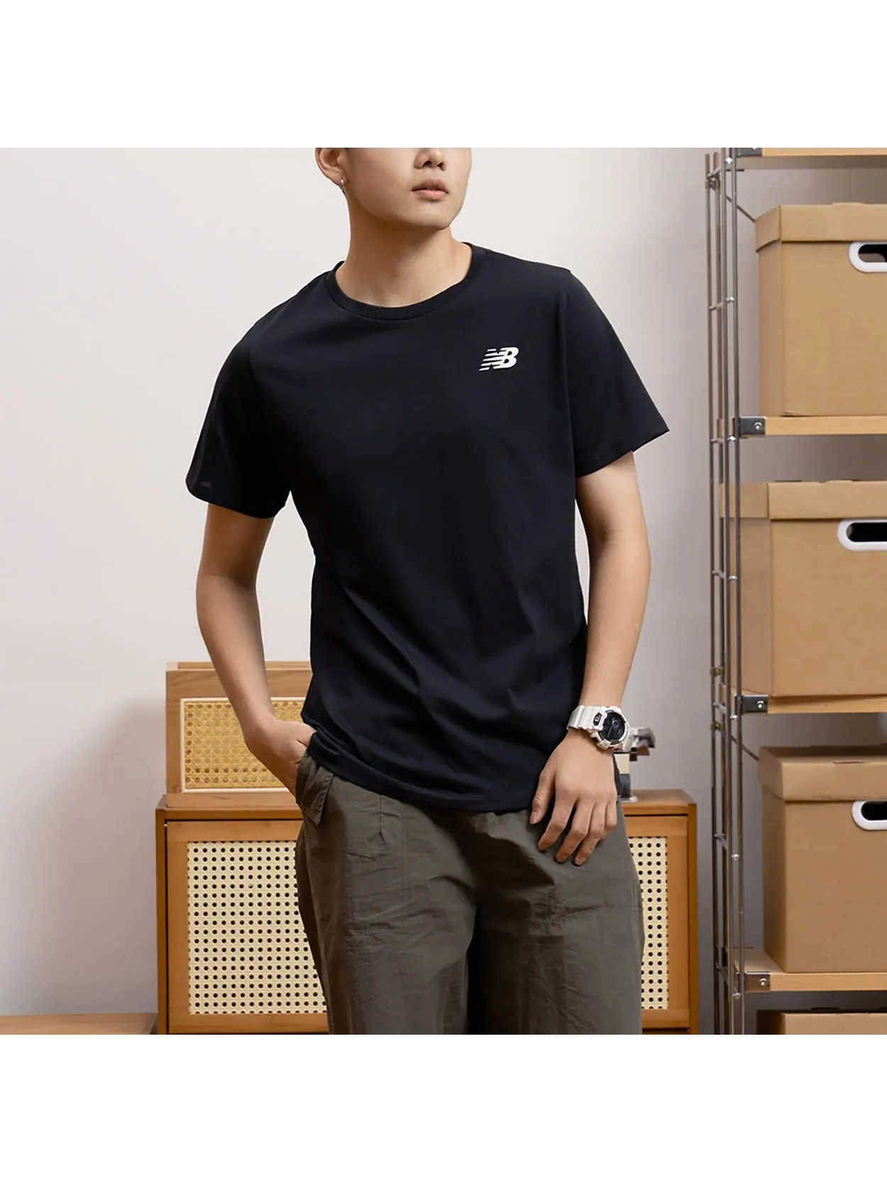 Футболка New Balance Men's — изображение 7 из 8, черный