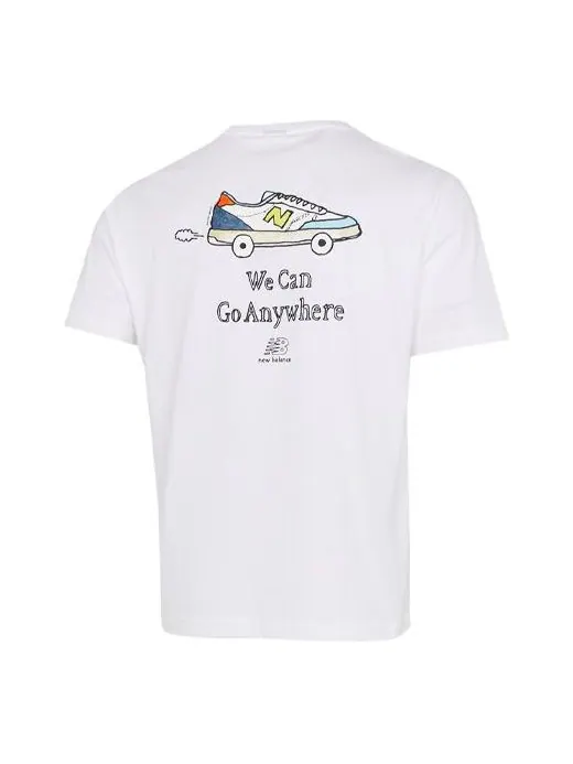Футболка New Balance We Can Go Anywhere Tee 'White' — изображение 1 из 2, белый